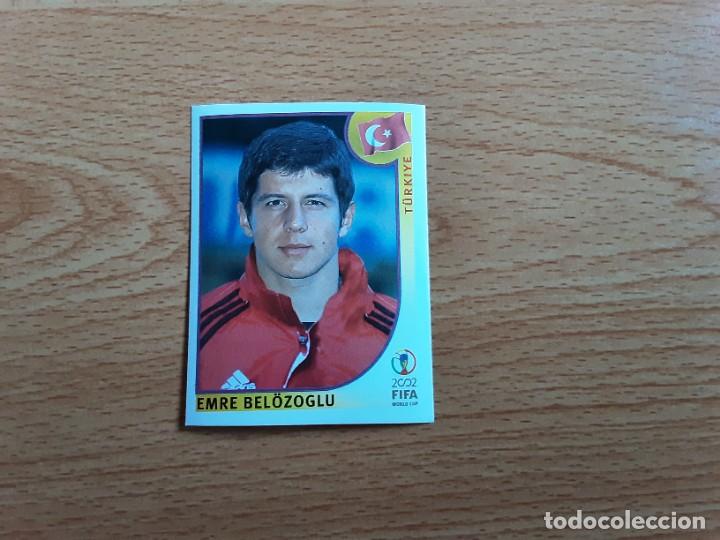Cromos de F&uacute;tbol: CROMO FUTBOL MUNDIAL 2002 EDITORIAL PANINI 199.BELOZOGLU-TURQUIA-NUNCA PEGADO-TRASERA EN AZUL