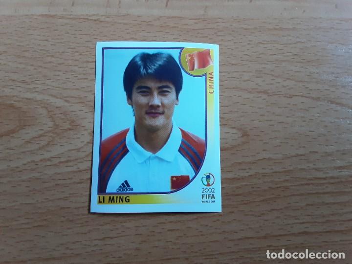 Cromos de F&uacute;tbol: CROMO FUTBOL MUNDIAL 2002 EDITORIAL PANINI 213.MING-CHINA-NUNCA PEGADO-TRASERA EN AZUL