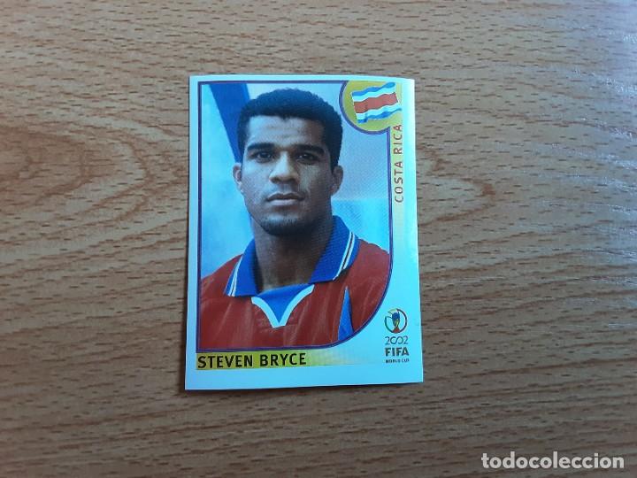 Figurine di Calcio: CROMO FUTBOL MUNDIAL 2002 EDITORIAL PANINI 234.BRYCE-COSTA RICA-NUNCA PEGADO-TRASERA EN AZUL