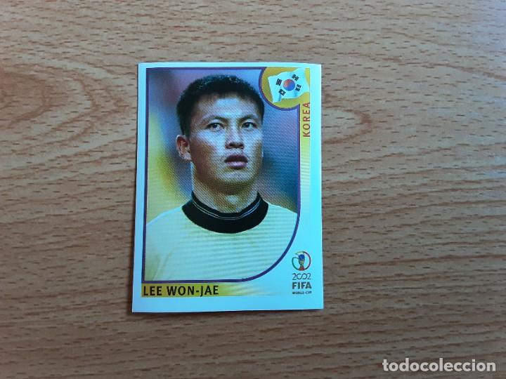 Figurine di Calcio: CROMO FUTBOL MUNDIAL 2002 EDITORIAL PANINI 243.WON-JAE/COREA-NUNCA PEGADO-TRASERA EN AZUL