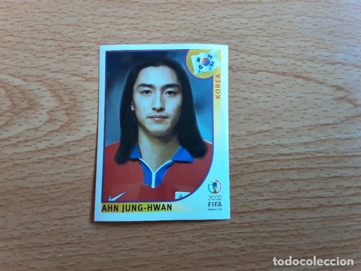 Football Stickers: CROMO FUTBOL MUNDIAL 2002 EDITORIAL PANINI 253.JUNG-HWAN/COREA-NUNCA PEGADO-TRASERA EN AZUL