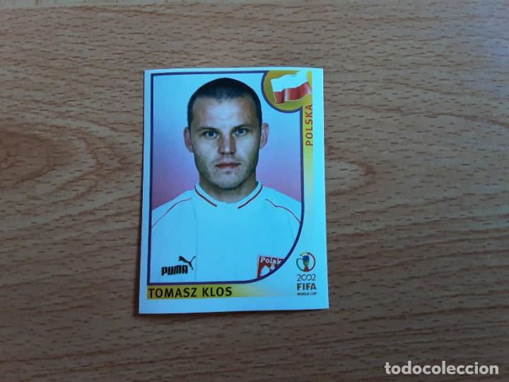 Football Stickers: CROMO FUTBOL MUNDIAL 2002 EDITORIAL PANINI 262.KLOS-POLONIA-NUNCA PEGADO-TRASERA EN AZUL