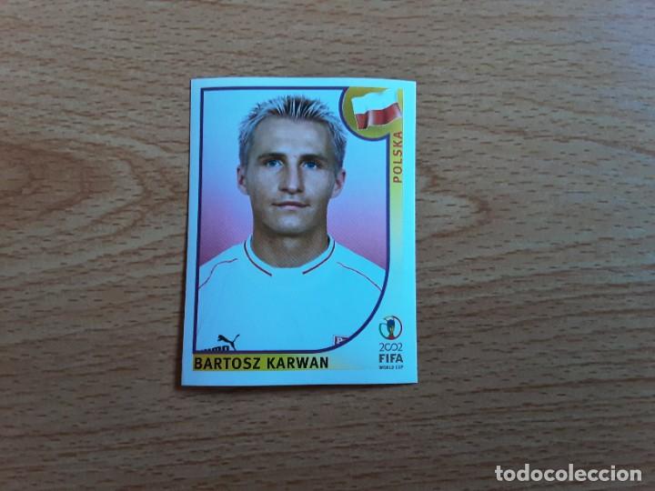 Cromos de f&uacute;tbol: CROMO FUTBOL MUNDIAL 2002 EDITORIAL PANINI 271.KARWAN-POLONIA-NUNCA PEGADO-TRASERA EN AZUL