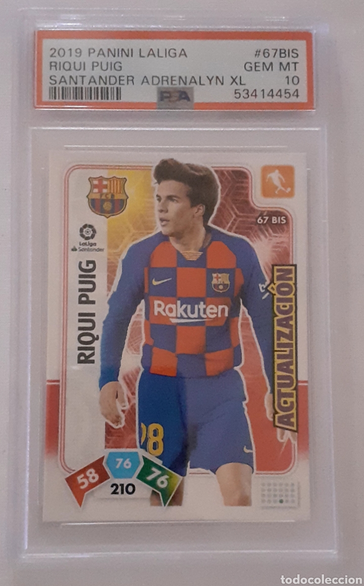 Cromos de f&uacute;tbol: RIQUI PUIG. 2019 ADRENALYN ROOKIE PSA 10