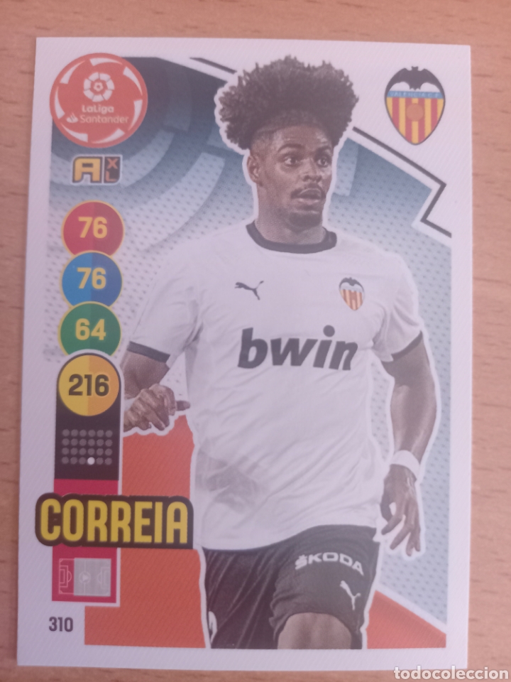Cromos de f&uacute;tbol: Panini Adrenalyn 2020 2021 20 21 310 Correia Valencia - Foto 1