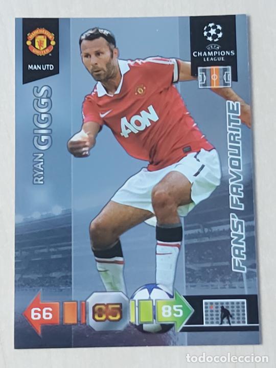 Fu&szlig;ball-Sticker: RYAN GIGGS - FANS FAVOURITE - ADRENALYN CHAMPIONS LEAGUE 2010 2011 - 10 11 - MANCHESTER UNITED
