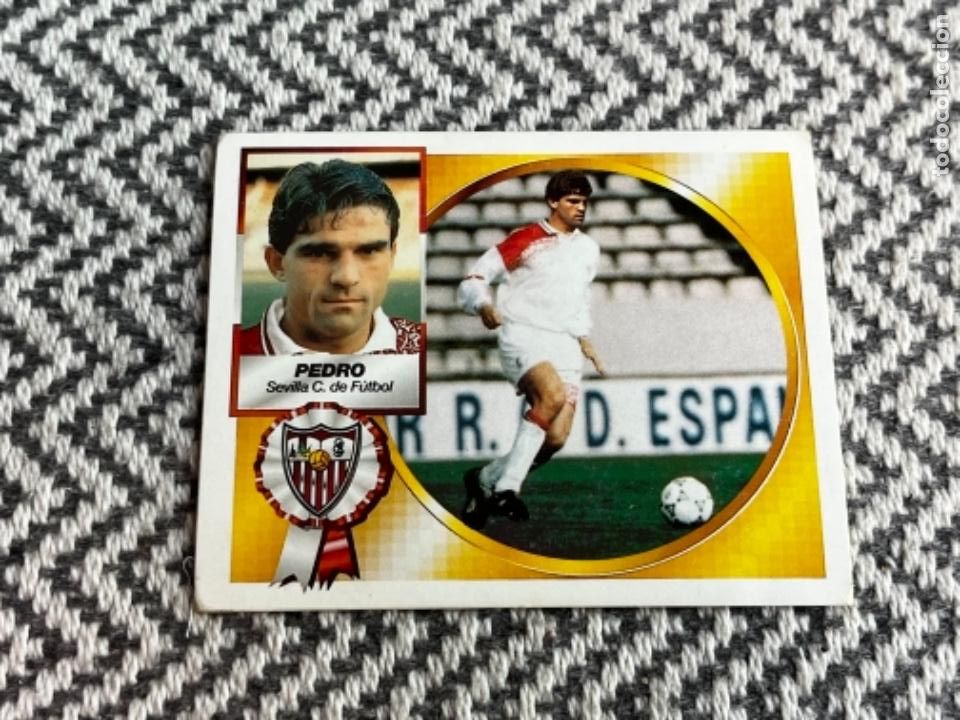 Figurine di Calcio: 7. PEDRO SEVILLA 1994-1995 ESTE 94-95 ( FICHAJE 10 ) SIN PEGAR 2 VERSI&Oacute;N