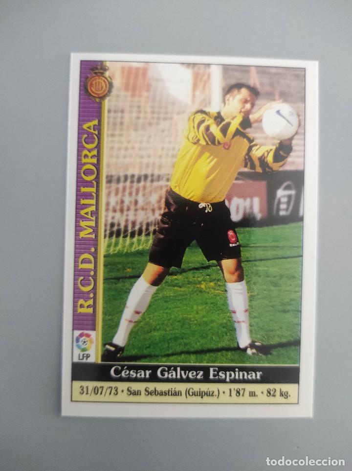 Fu&szlig;ball-Sticker: ❇️ CROMO TRADING CARD ⚽ C&Eacute;SAR G&Aacute;LVEZ MALLORCA 40 99 2000 1999 FICHAS DE LA LIGA MUNDICROMO SPORT ❇️