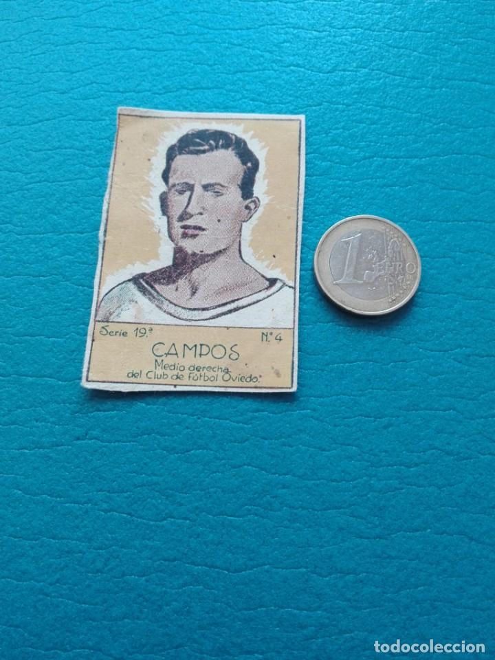 Fu&szlig;ball-Sticker: ANTIGUO CROMO FUTBOL EDITORIAL HISPANO AMERICANA 1941 - CLUB DE FUTBOL OVIEDO - CAMPOS