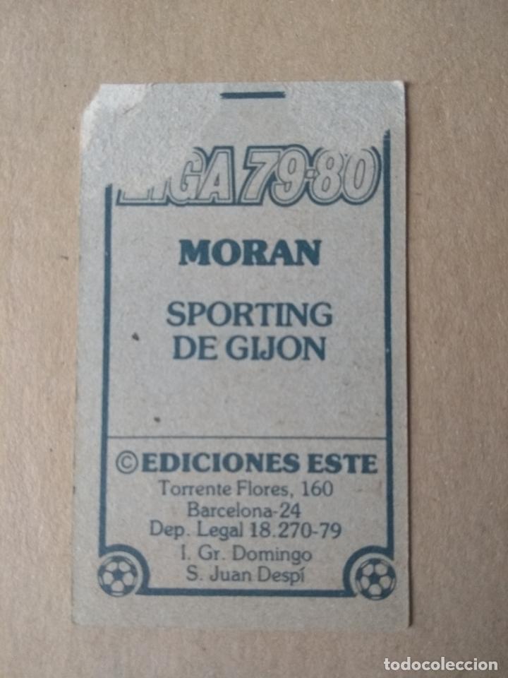 Cromos de f&uacute;tbol: ESTE 79 80 MORAN SPORTING GIJON DESPEGADO - Foto 2