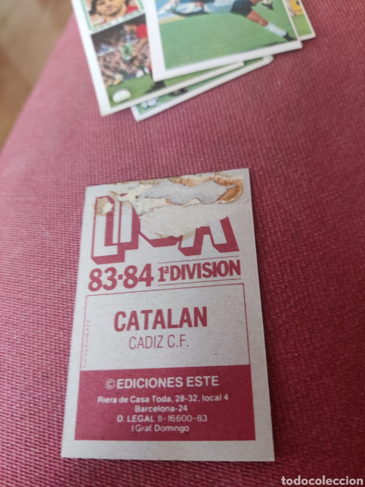 Cromos de f&uacute;tbol: Catal&aacute;n este 1983 1984 83 84 despegado - Foto 2