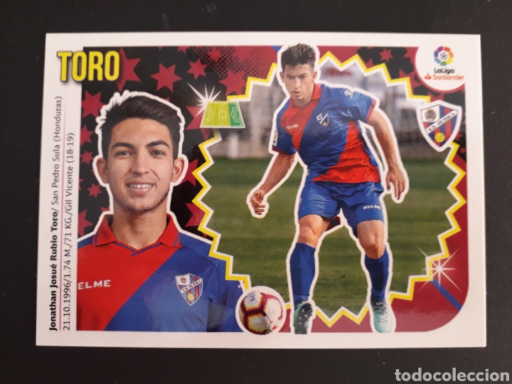 Fu&szlig;ball-Sticker: TORO HUESCA ESTE 2018 2019 N&deg; 14 SIN PEGAR. VER FOTOS. PEDIDO M&Iacute;NIMO 3&euro;