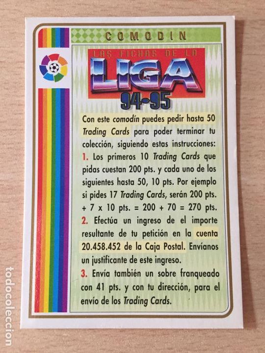 Cromos de f&uacute;tbol: 1994-1995 - COMODIN - MUNDICROMO - Foto 1