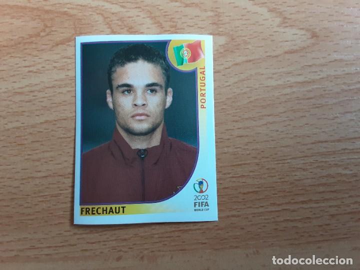 Football Stickers: CROMO FUTBOL MUNDIAL 2002 EDITORIAL PANINI 298.FRECHAUT-PORTUGAL-NUNCA PEGADO-TRASERA EN AZUL