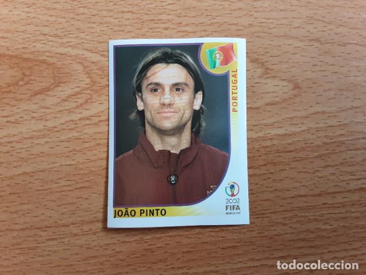 Cromos de f&uacute;tbol: CROMO FUTBOL MUNDIAL 2002 EDITORIAL PANINI 309.JOAO PINTO-PORTUGAL-NUNCA PEGADO-TRASERA EN AZUL