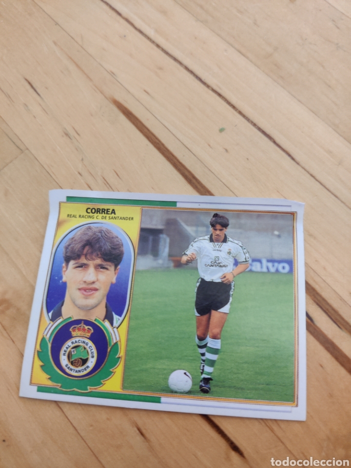Cromos de f&uacute;tbol: Correa Racing de Santander este 1996 1997 96 97 ventanilla - Foto 1