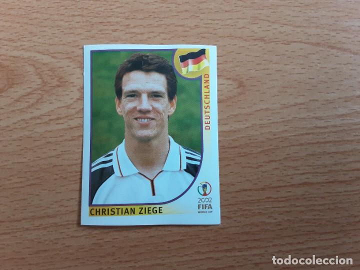 Football Stickers: CROMO FUTBOL MUNDIAL 2002 EDITORIAL PANINI 320.ZIEGE-ALEMANIA-NUNCA PEGADO-TRASERA EN AZUL