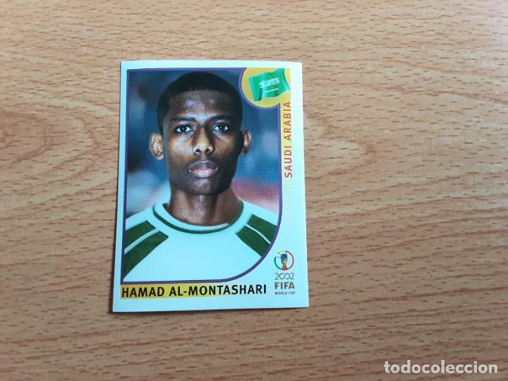 Football Stickers: CROMO FUTBOL MUNDIAL 2002 ED. PANINI 336.AL-MONTASHARI/ARABIA SAUDI-NUNCA PEGADO-TRASERA EN AZUL