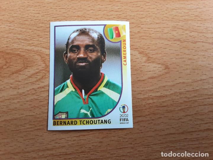 Figurine di Calcio: CROMO FUTBOL MUNDIAL 2002 EDITORIAL PANINI 381.TCHOUTANG-CAMERUN-NUNCA PEGADO-TRASERA EN AZUL
