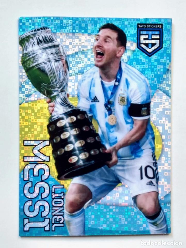 Cartes &agrave; collectionner de Football: CROMO- TARJETA- CARTA- CARD- LEO LIONEL MESSI ARGENTINA CAMPEON COPA AMERICA- STATO STICKERS