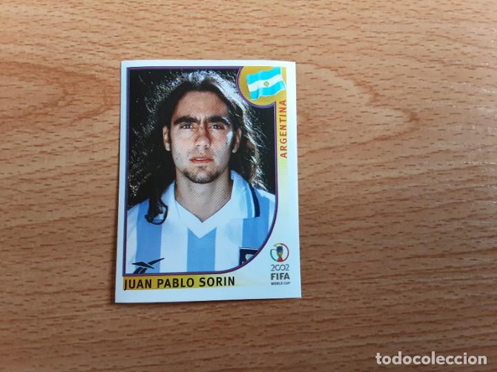 Cromos de F&uacute;tbol: CROMO FUTBOL MUNDIAL 2002 EDITORIAL PANINI 391.SORIN-ARGENTINA-NUNCA PEGADO-TRASERA EN AZUL