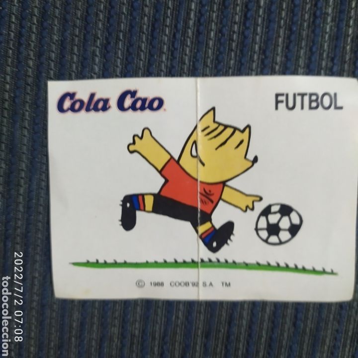 Cromos de F&uacute;tbol: PEGATINA COLA CAO LA MASCOTA OL&Iacute;MPICA F&Uacute;TBOL