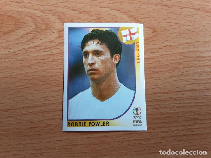 Football Stickers: CROMO FUTBOL MUNDIAL 2002 EDITORIAL PANINI 436.FOWLER-INGLATERRA-NUNCA PEGADO-TRASERA EN AZUL