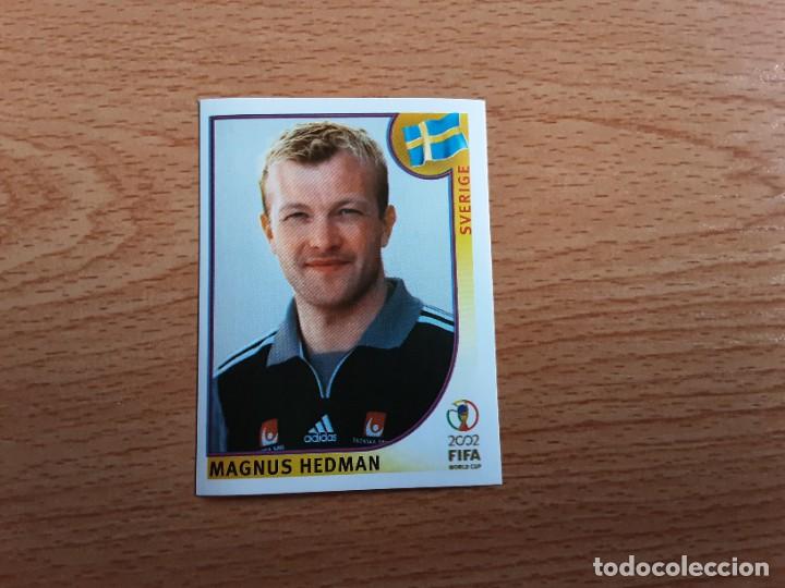 Figurine di Calcio: CROMO FUTBOL MUNDIAL 2002 EDITORIAL PANINI 441.HEDMAN-SUECIA-NUNCA PEGADO-TRASERA EN AZUL