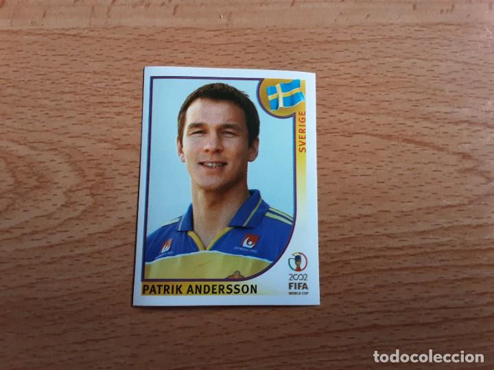 Football Stickers: CROMO FUTBOL MUNDIAL 2002 EDITORIAL PANINI 443.ANDERSSON-SUECIA-NUNCA PEGADO-TRASERA EN AZUL