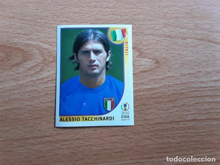 Football Stickers: CROMO FUTBOL MUNDIAL 2002 EDITORIAL PANINI 466.TACCHINARDI-ITALIA-NUNCA PEGADO-TRASERA EN AZUL
