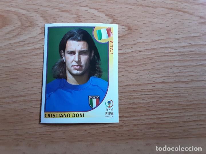 Football Stickers: CROMO FUTBOL MUNDIAL 2002 EDITORIAL PANINI 469.DONI-ITALIA-NUNCA PEGADO-TRASERA EN AZUL