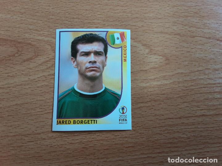 Football Stickers: CROMO FUTBOL MUNDIAL 2002 EDITORIAL PANINI 510.BORGETTI-MEXICO-NUNCA PEGADO-TRASERA EN AZUL