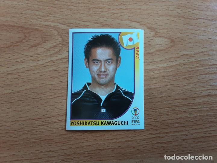 Figurine di Calcio: CROMO FUTBOL MUNDIAL 2002 EDITORIAL PANINI 533.KAWAGUCHI-JAPON-NUNCA PEGADO-TRASERA EN AZUL