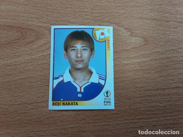 Figurine di Calcio: CROMO FUTBOL MUNDIAL 2002 EDITORIAL PANINI 537.NAKATA-JAPON-NUNCA PEGADO-TRASERA EN AZUL