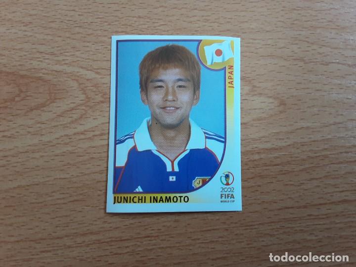 Figurine di Calcio: CROMO FUTBOL MUNDIAL 2002 EDITORIAL PANINI 542.INAMOTO-JAPON-NUNCA PEGADO-TRASERA EN AZUL