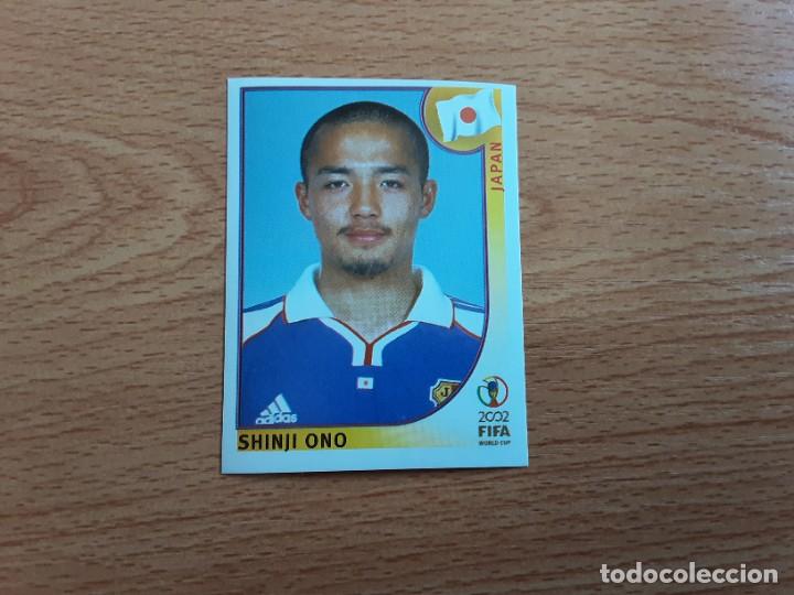 Football Stickers: CROMO FUTBOL MUNDIAL 2002 EDITORIAL PANINI 543.ONO-JAPON-NUNCA PEGADO-TRASERA EN AZUL
