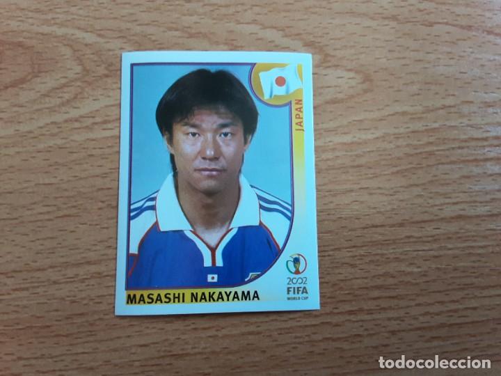 Figurine di Calcio: CROMO FUTBOL MUNDIAL 2002 EDITORIAL PANINI 544.NAKAYAMA-JAPON-NUNCA PEGADO-TRASERA EN AZUL