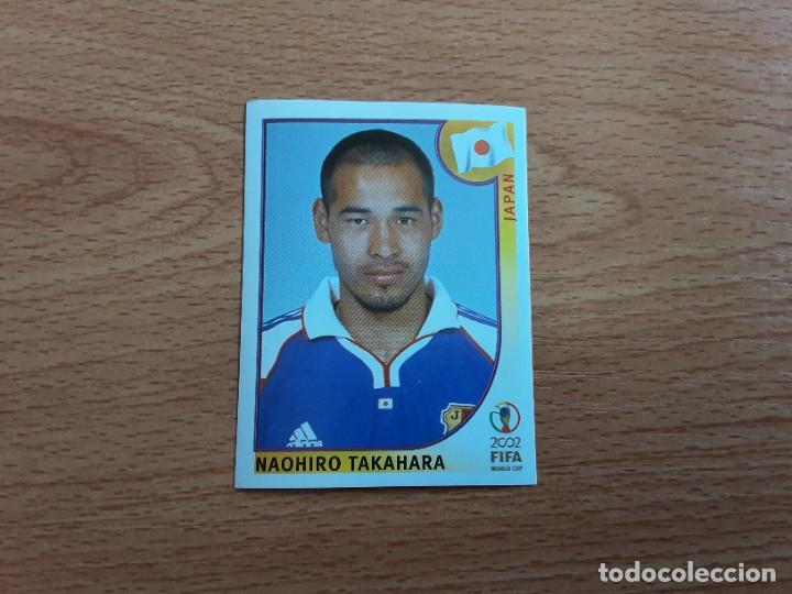 Football Stickers: CROMO FUTBOL MUNDIAL 2002 EDITORIAL PANINI 547.TAKAHARA-JAPON-NUNCA PEGADO-TRASERA EN AZUL