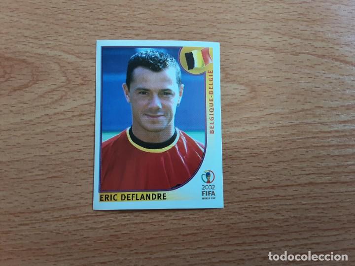 Figurine di Calcio: CROMO FUTBOL MUNDIAL 2002 EDITORIAL PANINI 552.DEFLANDRE-BELGICA-NUNCA PEGADO-TRASERA EN AZUL