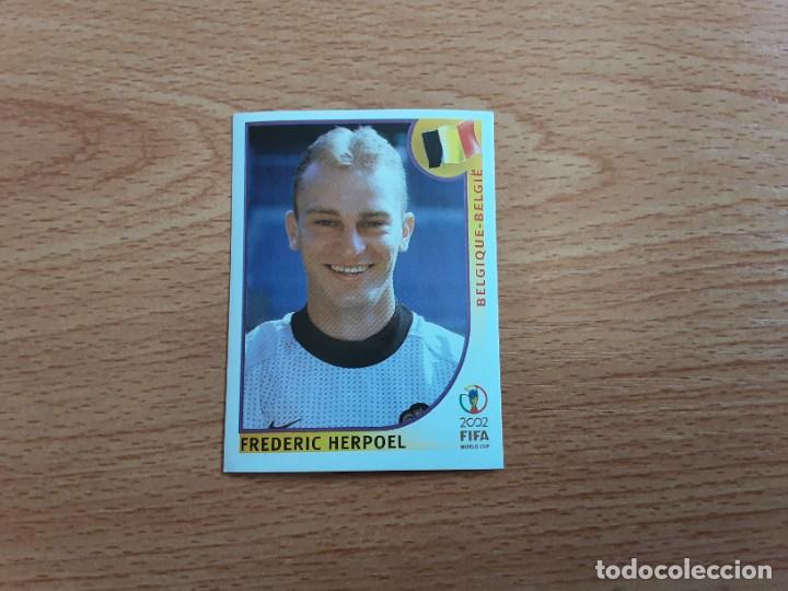 Figurine di Calcio: CROMO FUTBOL MUNDIAL 2002 EDITORIAL PANINI 566.HERPOEL-BELGICA-NUNCA PEGADO-TRASERA EN AZUL