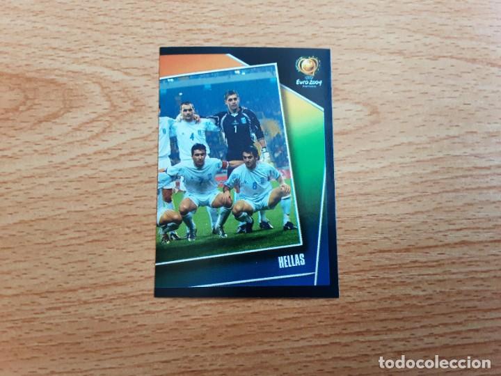 Cromos de F&uacute;tbol: CROMO FUTBOL EURO 2004 EDITORIAL PANINI 29.ALINEACION PARTE 2-GRECIA-NUNCA PEGADO