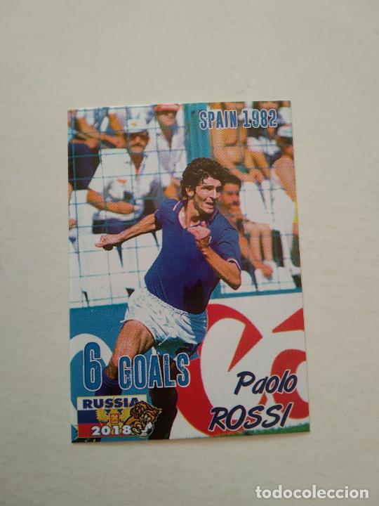 Cromos de f&uacute;tbol: 483 PAOLO ROSSI M&Aacute;XIMO GOLEADOR WORLD CUP ESPA&Ntilde;A 1982 CROMO FUTBOL MUNDIAL 2018 SCHOOL SHOP