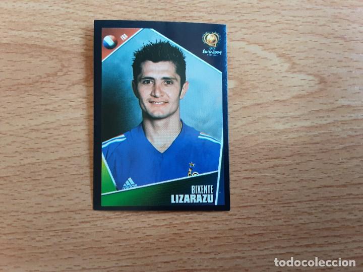 Cromos de f&uacute;tbol: CROMO FUTBOL EURO 2004 EDITORIAL PANINI 97.LIZARAZU-FRANCIA-NUNCA PEGADO