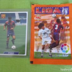 Cromos de Fútbol: FIGO Nº 65 ROOKIE EN FC. BARCELONA + SOBRE SIN ABRIR. FICHAS LIGA 95 96. MUNDICROMO 1995 1996.. Lote 349066964