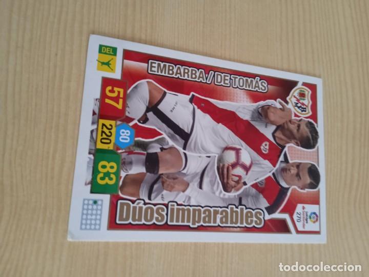 Fu&szlig;ball-Sticker: C-ESPFIN CROMO FUTBOL ADRENALYN XL 2018 2019 18 19 PANINI RAYO VALLECANO DUOS IMPARABLES