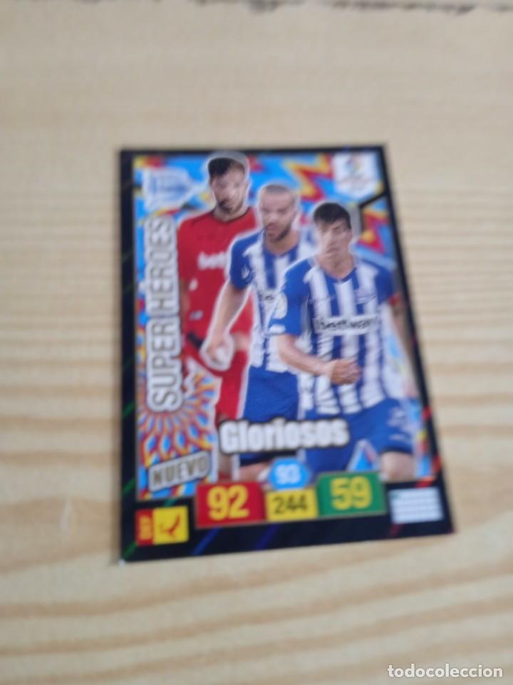 Fu&szlig;ball-Sticker: C-ESPFIN CROMO FUTBOL ADRENALYN XL 2018 2019 18 19 PANINI DEPORTIVO ALAVES SUPER HEROES GLORIOSOS