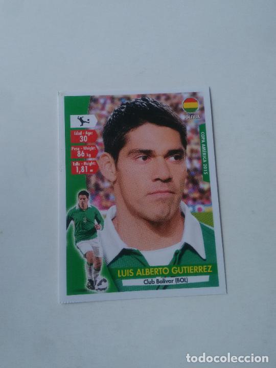 Fu&szlig;ball-Sticker: 78 LUIS ALBERTO GUTIERREZ SELECCI&Oacute;N BOLIVIA STICKER CROMO FUTBOL COPA AM&Eacute;RICA 2015 NAVARRETE CAPRI