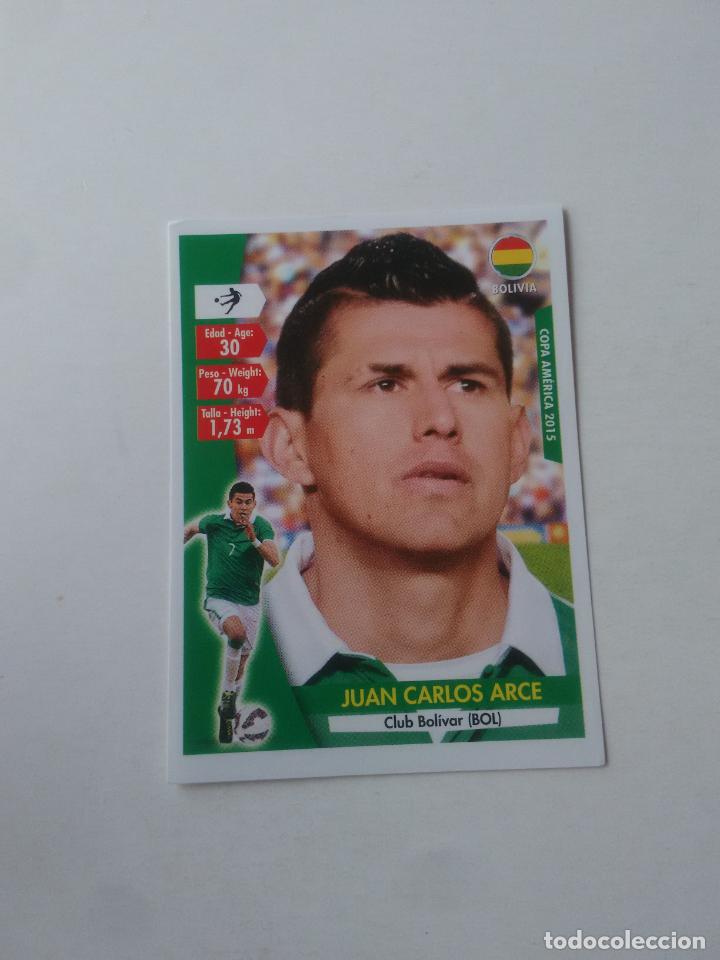Figurine di Calcio: 88 JUAN CARLOS ARCE SELECCI&Oacute;N BOLIVIA STICKER CROMO FUTBOL COPA AM&Eacute;RICA 2015 NAVARRETE CAPRI