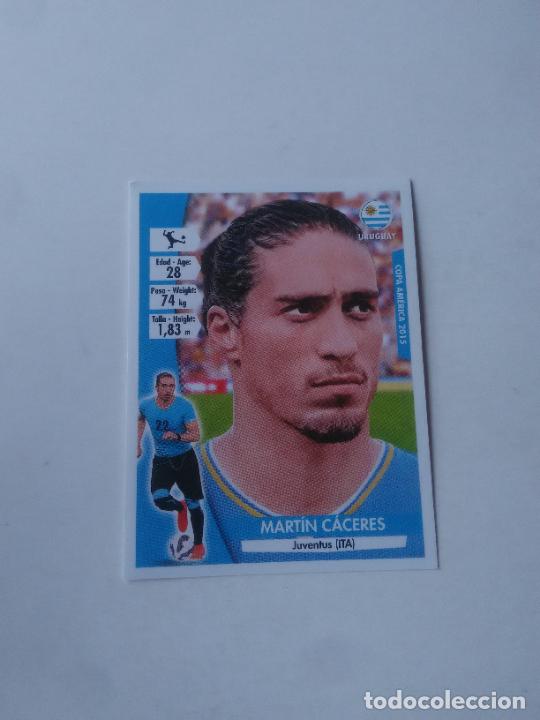 Cromos de f&uacute;tbol: 118 CACERES SELECCI&Oacute;N URUGUAY STICKER CROMO FUTBOL COPA AM&Eacute;RICA 2015 NAVARRETE CAPRI