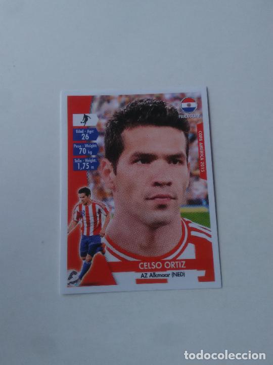 Fu&szlig;ball-Sticker: 140 CELSO ORTIZ SELECCI&Oacute;N PARAGUAY STICKER CROMO FUTBOL COPA AM&Eacute;RICA 2015 NAVARRETE CAPRI